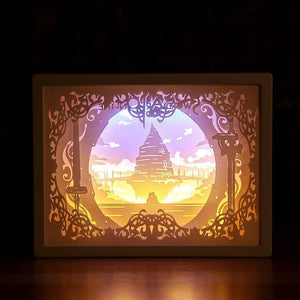 3D Light And Shadow DIY Decorative Paper Carving Lamp
