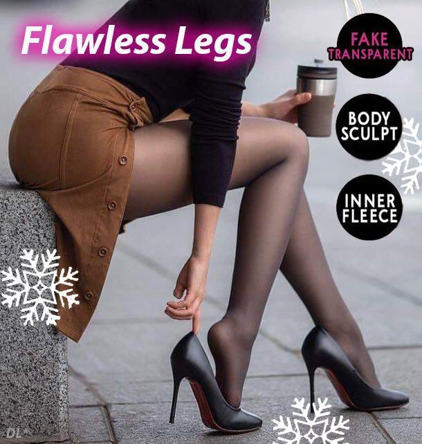 Flawless Legs Translucent Warm Fleece Pantyhose