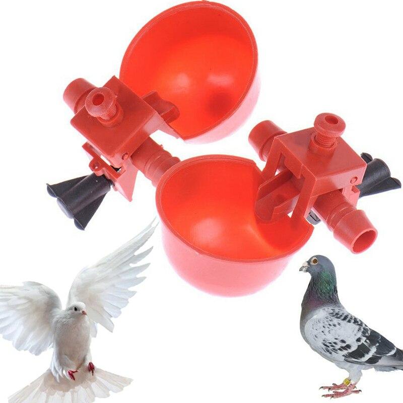 Automatic Quail Birds Drinker Chicken Duck Waterer Bowl