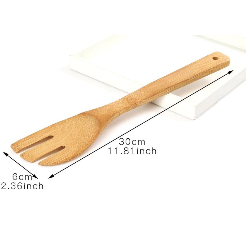 6 Pieces Heat Resistant Bamboo Cooking Utensils