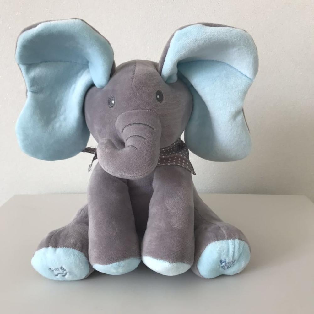 INTERACTIVE PEEK-A-BOO ELEPHANT PLUSH TOY