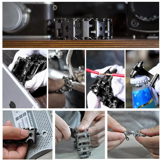 29 In 1 Multi-Tool Wearable Stainless Steel Bracelet(Free Shipping)