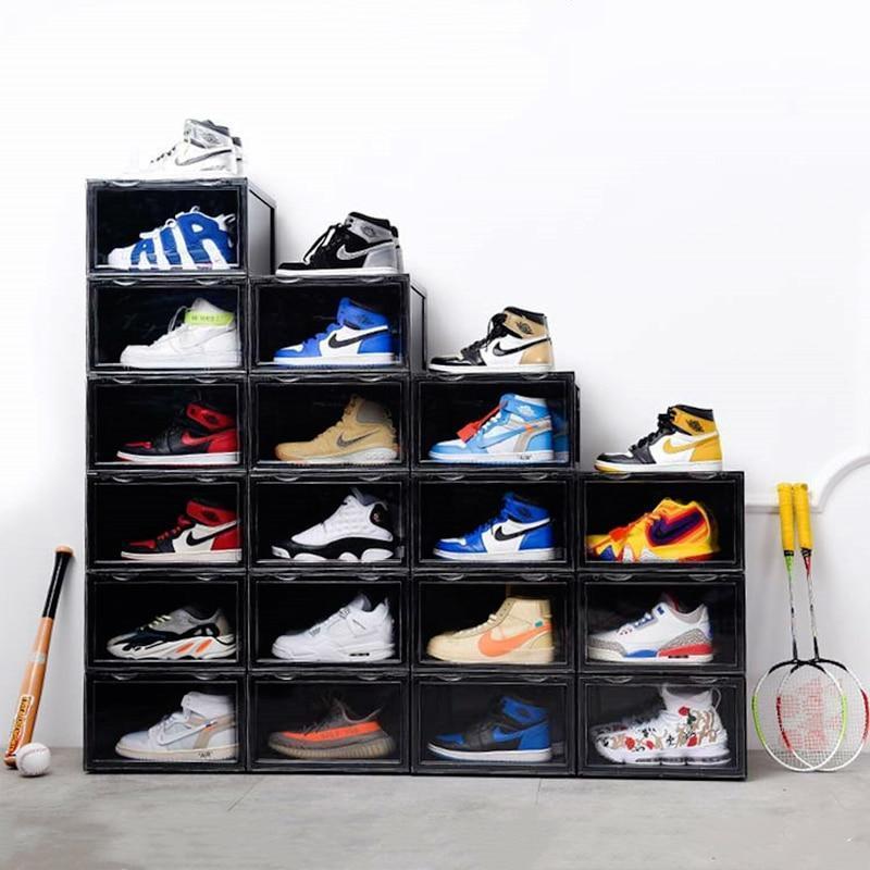 Hot Sales Buy 10 Free 6  Transparent Collapsible Shoe Box