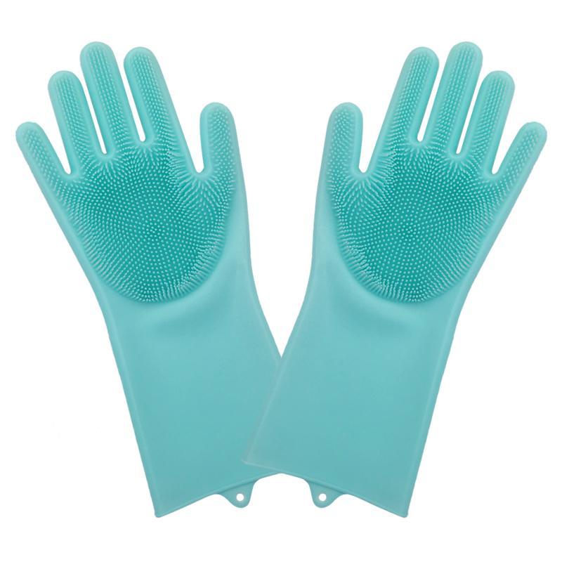 Magic Rubber Silicone Dish Washing Gloves