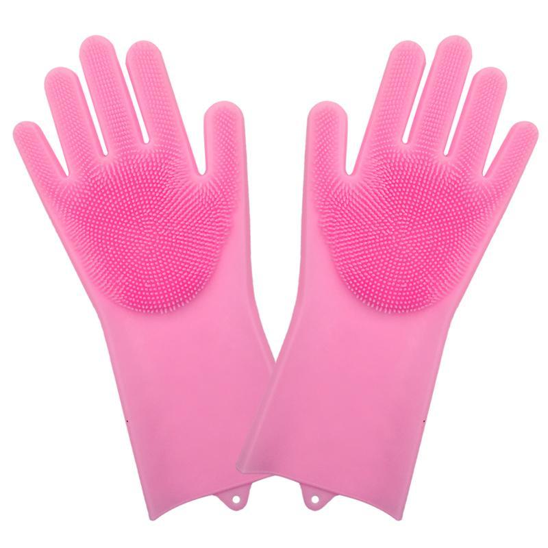 Magic Rubber Silicone Dish Washing Gloves