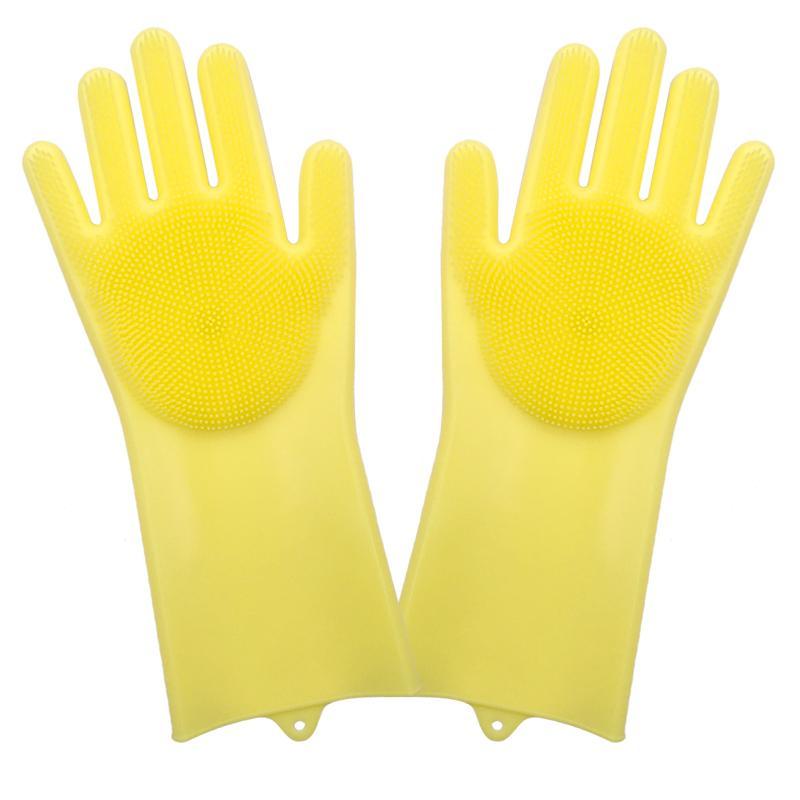 Magic Rubber Silicone Dish Washing Gloves