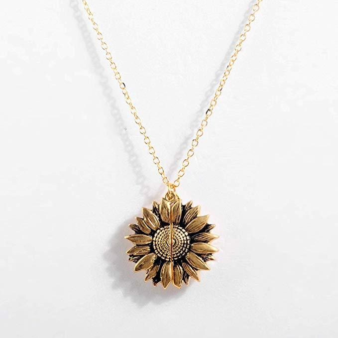 2019 New Women Gold Necklace Custom You are my sunshine
