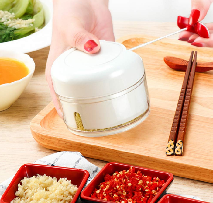 Mini Hand Pull Food Processor