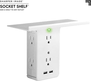 USB Charging Ports & Removable Built-In Shelf