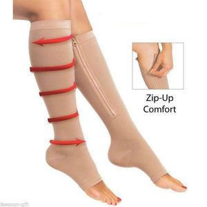 Zipper Compression Pain Relief and Anti Swollen Ankles Comfy Socks