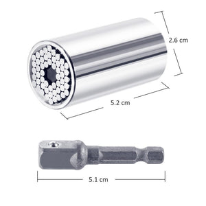 Dropship 2PCS/SET Universal Torque Wrench Head Set Socket Sleeve 7