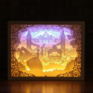 3D Light And Shadow DIY Decorative Paper Carving Lamp