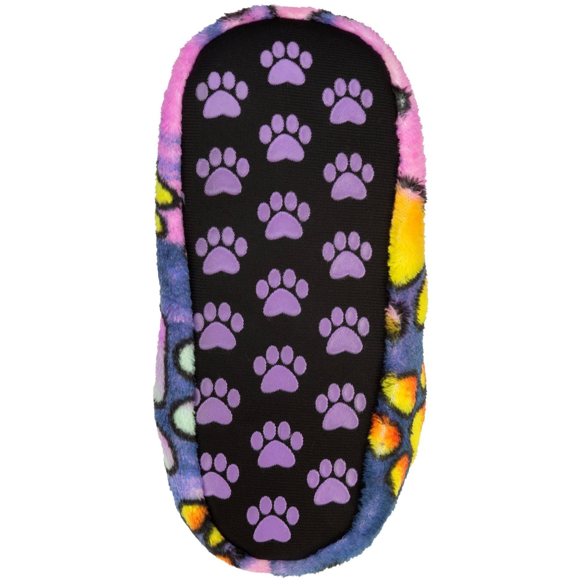 Super Cozy™ Paw Print Fleece Slipper Booties