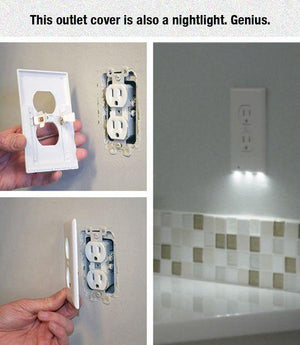 【BLACK FRIDAY Buy 2 Get 1 Free】OUTLET WALL PLATE WITH LED NIGHT LIGHTS