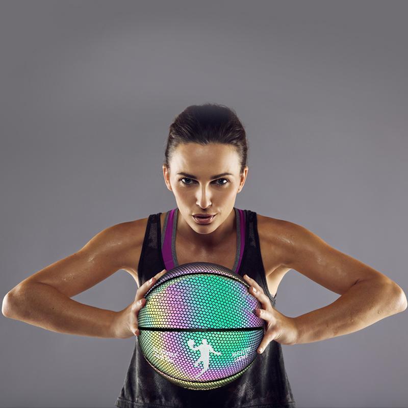 Holographic Glowing Reflective Basketball- Buy 2 Free Shipping