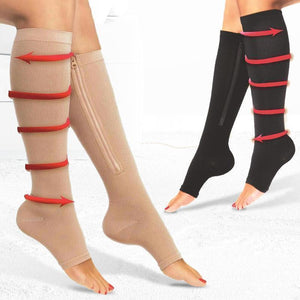 Zipper Compression Pain Relief and Anti Swollen Ankles Comfy Socks