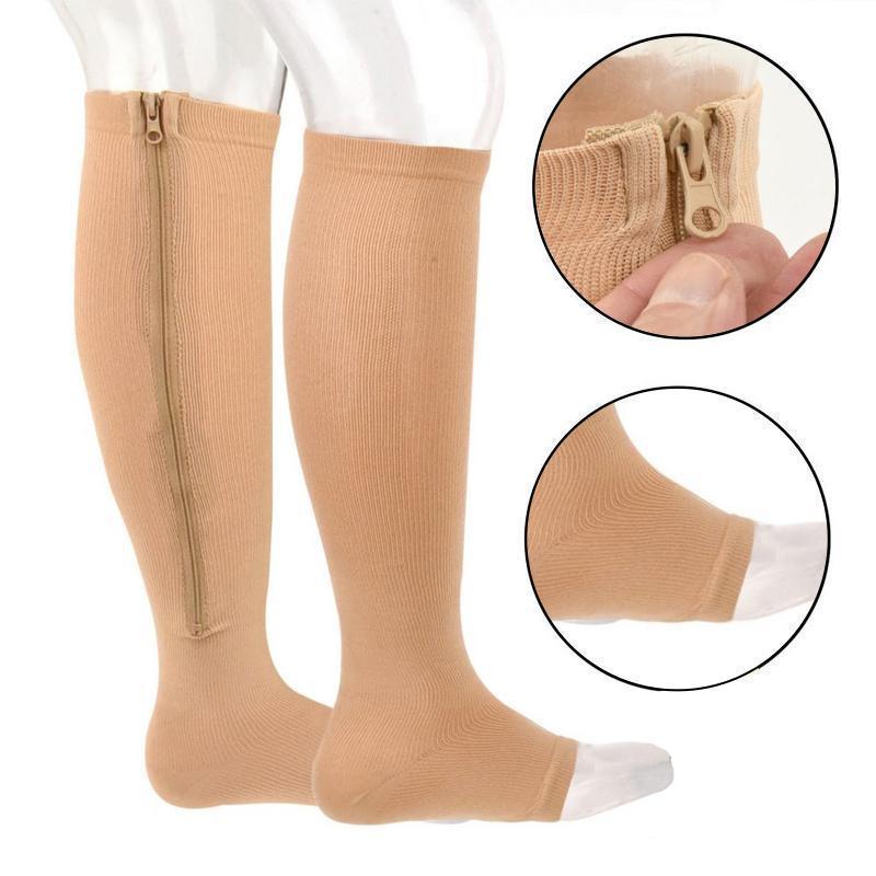 Zipper Compression Pain Relief and Anti Swollen Ankles Comfy Socks