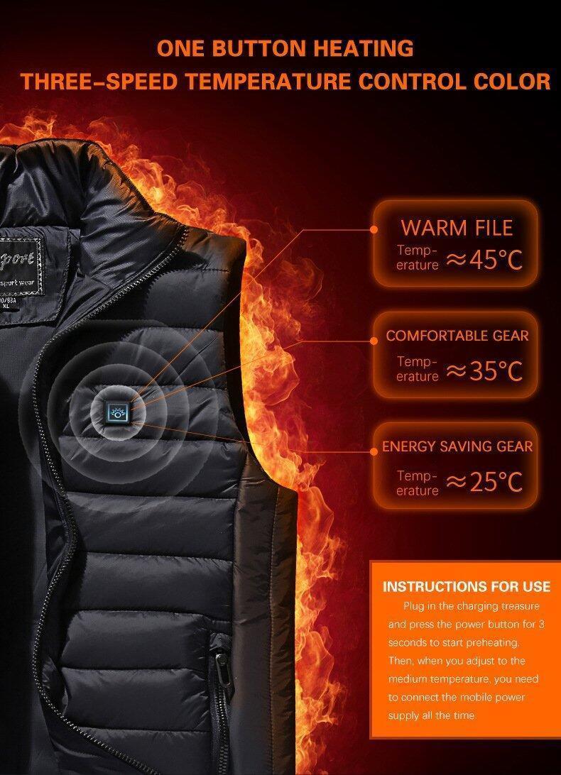 Unisex Warming Heated Vest