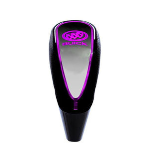 car logo LED leather shift lever