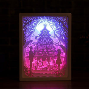 3D Light And Shadow DIY Decorative Paper Carving Lamp