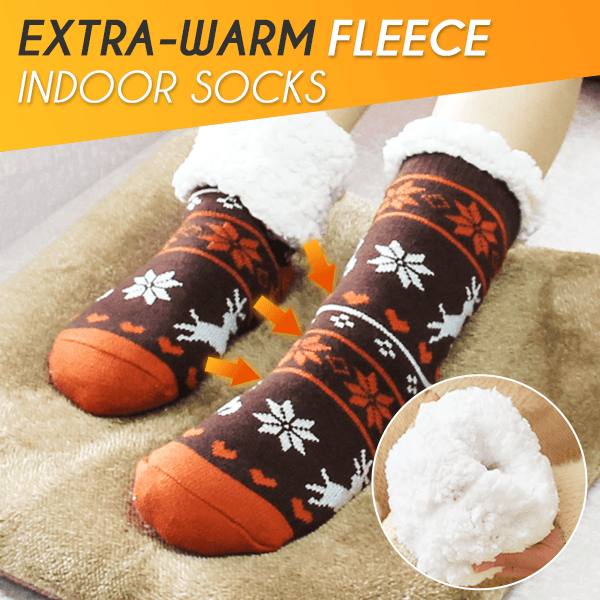 Extra-Warm Fleece Indoor Socks