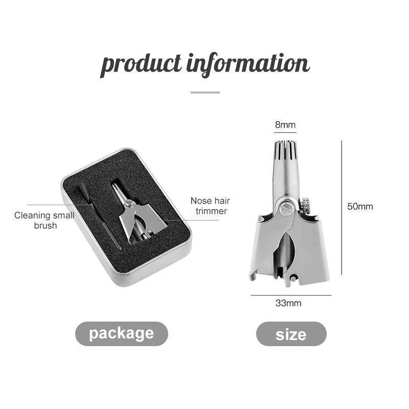 Safe Super Touch Stainless Steel Nose Hair Trimmer