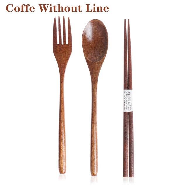 Wooden Travel Cutlery Set