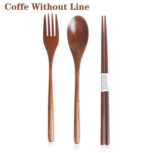 Wooden Travel Cutlery Set