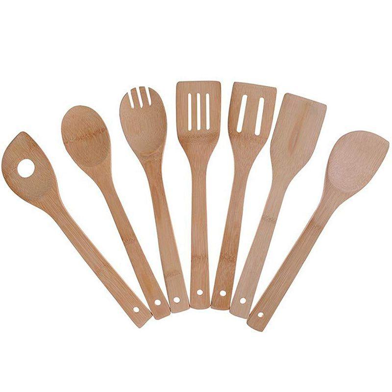 Bamboo Cooking Utensils Set Pack Of 7