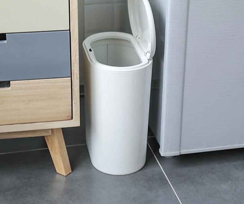 Narrow Type Bathroom Trash Can