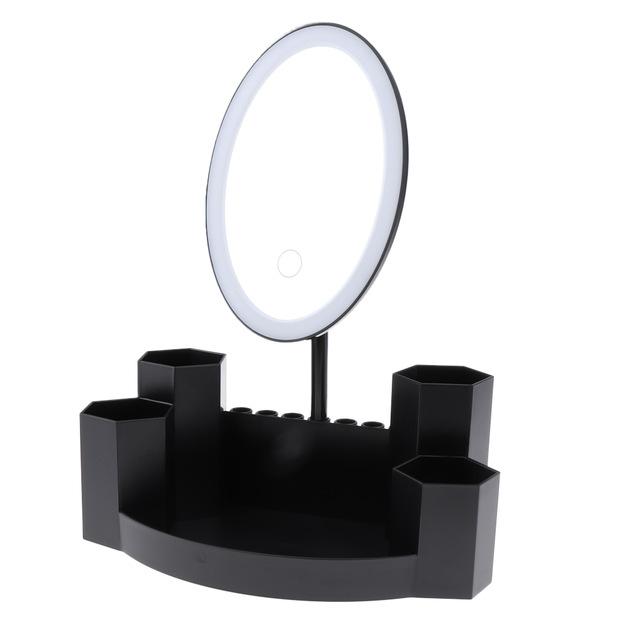 LED Vanity Makeup Mirror with Storage Space