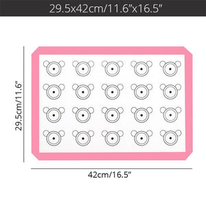 Nonstick Macaron Silicone Backing Mat