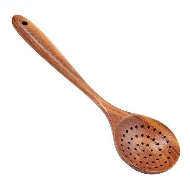 Wooden Kitchen Cooking Utensil Set