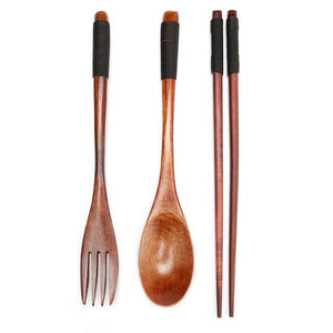 Wooden Kitchen Cooking Utensil Set