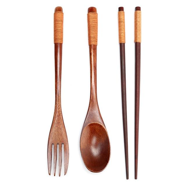 Wooden Kitchen Cooking Utensil Set