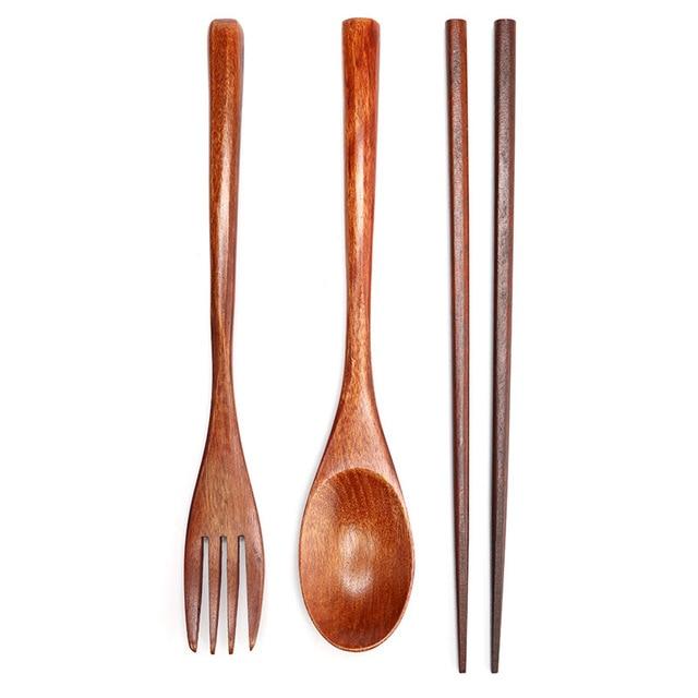 Wooden Kitchen Cooking Utensil Set